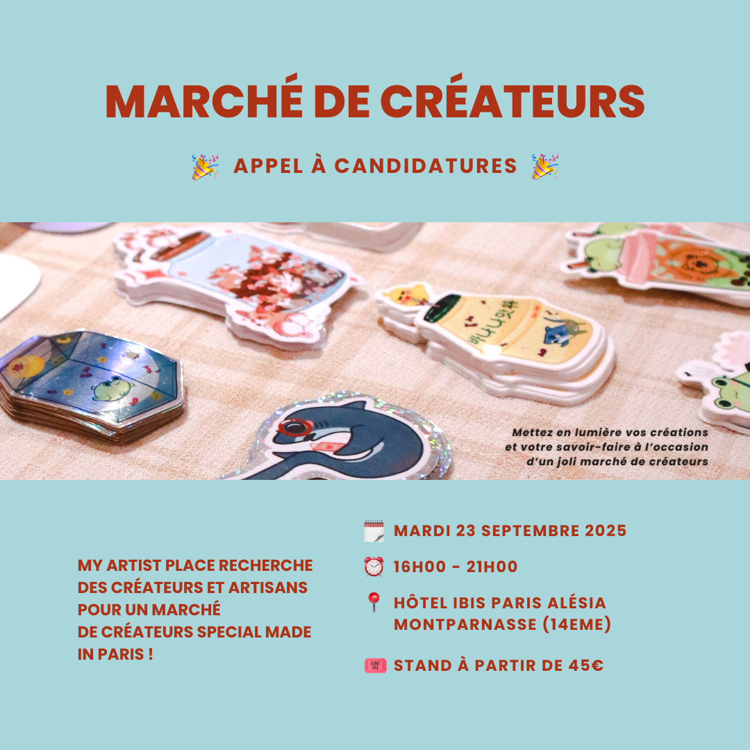 Appel à candidature marché de créateurs - Thème  Made in Paris