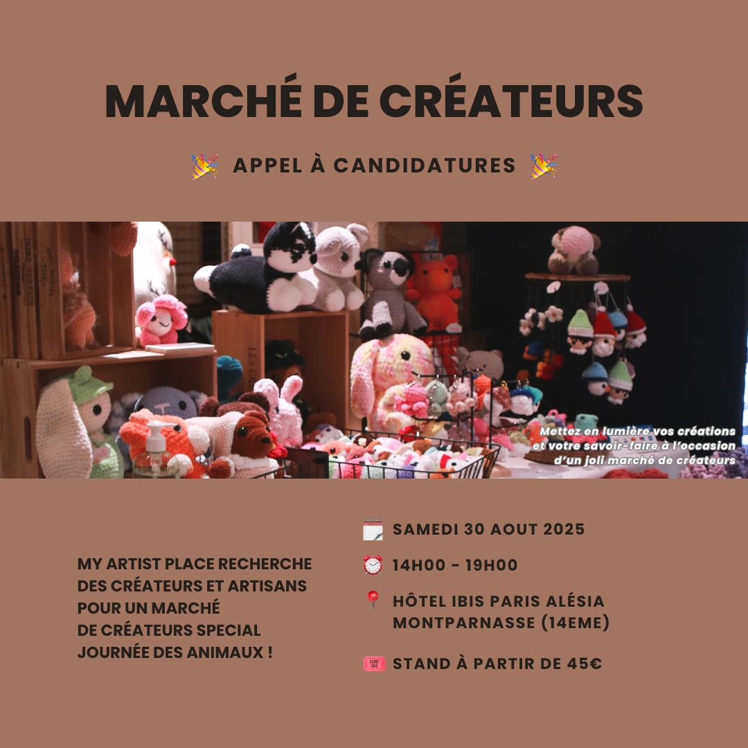 Appel à candidature marché de créateurs - Thème Journée des Animaux