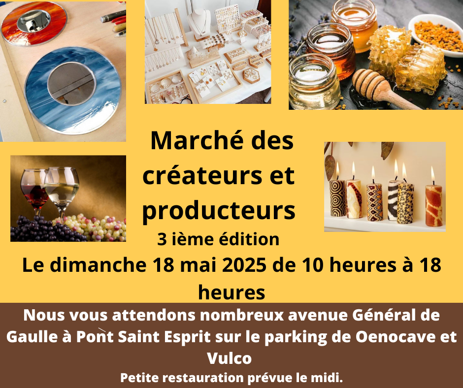 Marché artisans créateurs producteurs