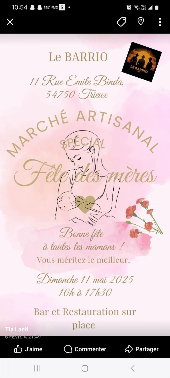 Marché artisanal spécial fête des mères 