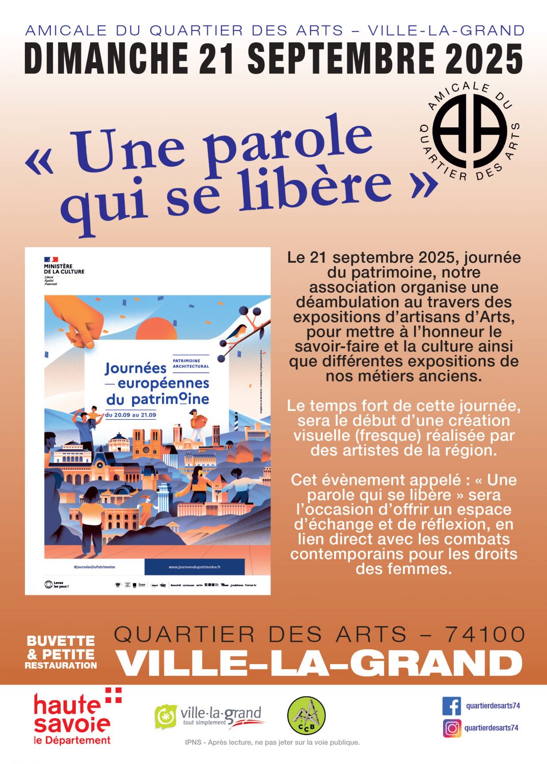 Une parole qui se libère - déambulations autour des artistes & artisans d'art