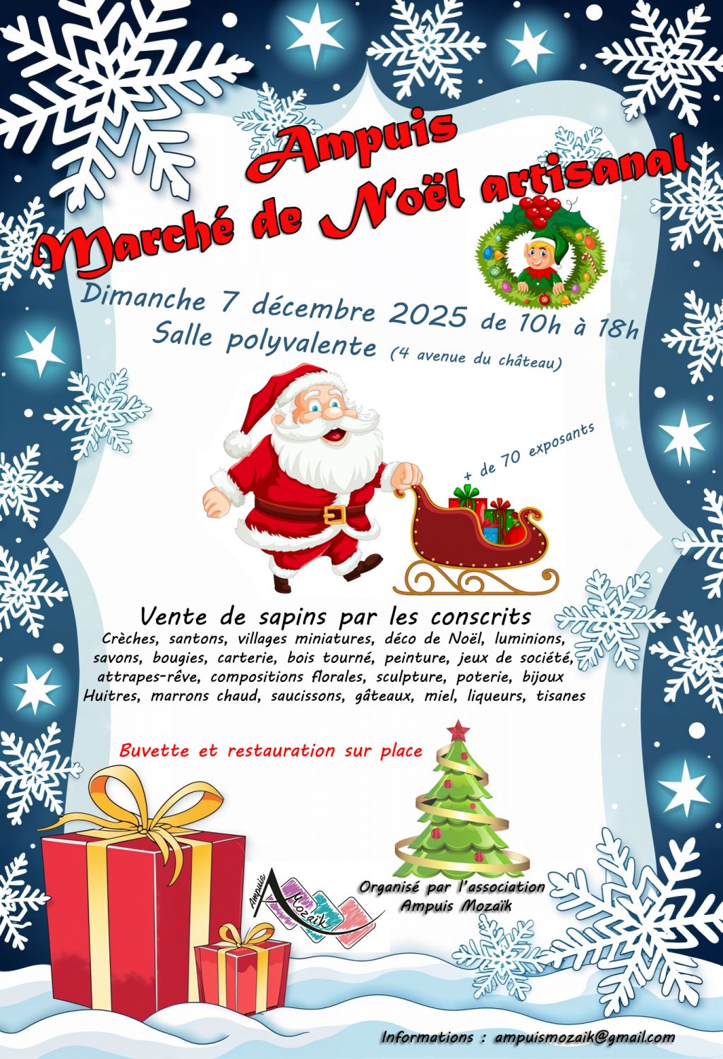 Marché de Noël à Ampuis le 07/12/2025