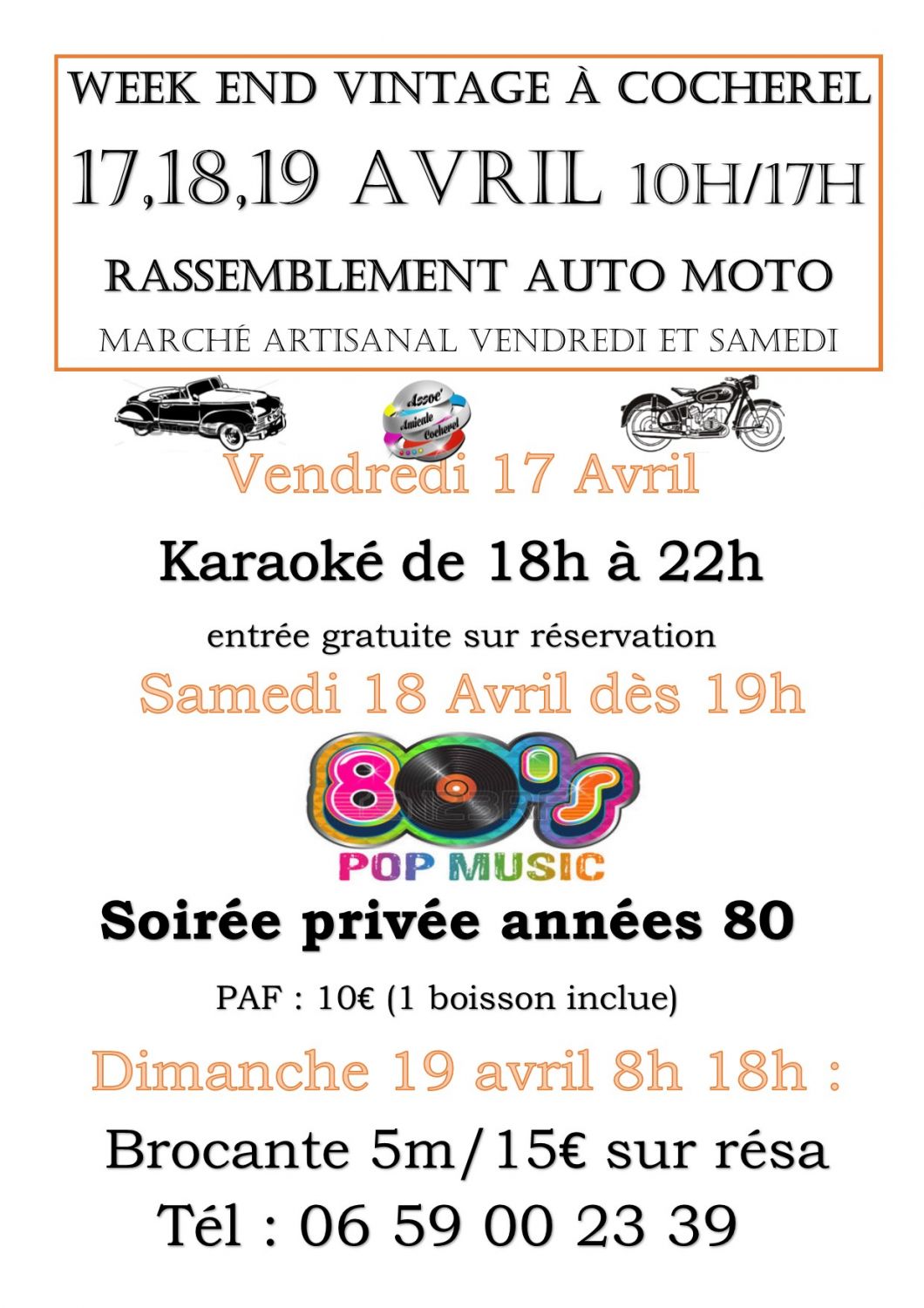 Week-end vintage market  artisanal 