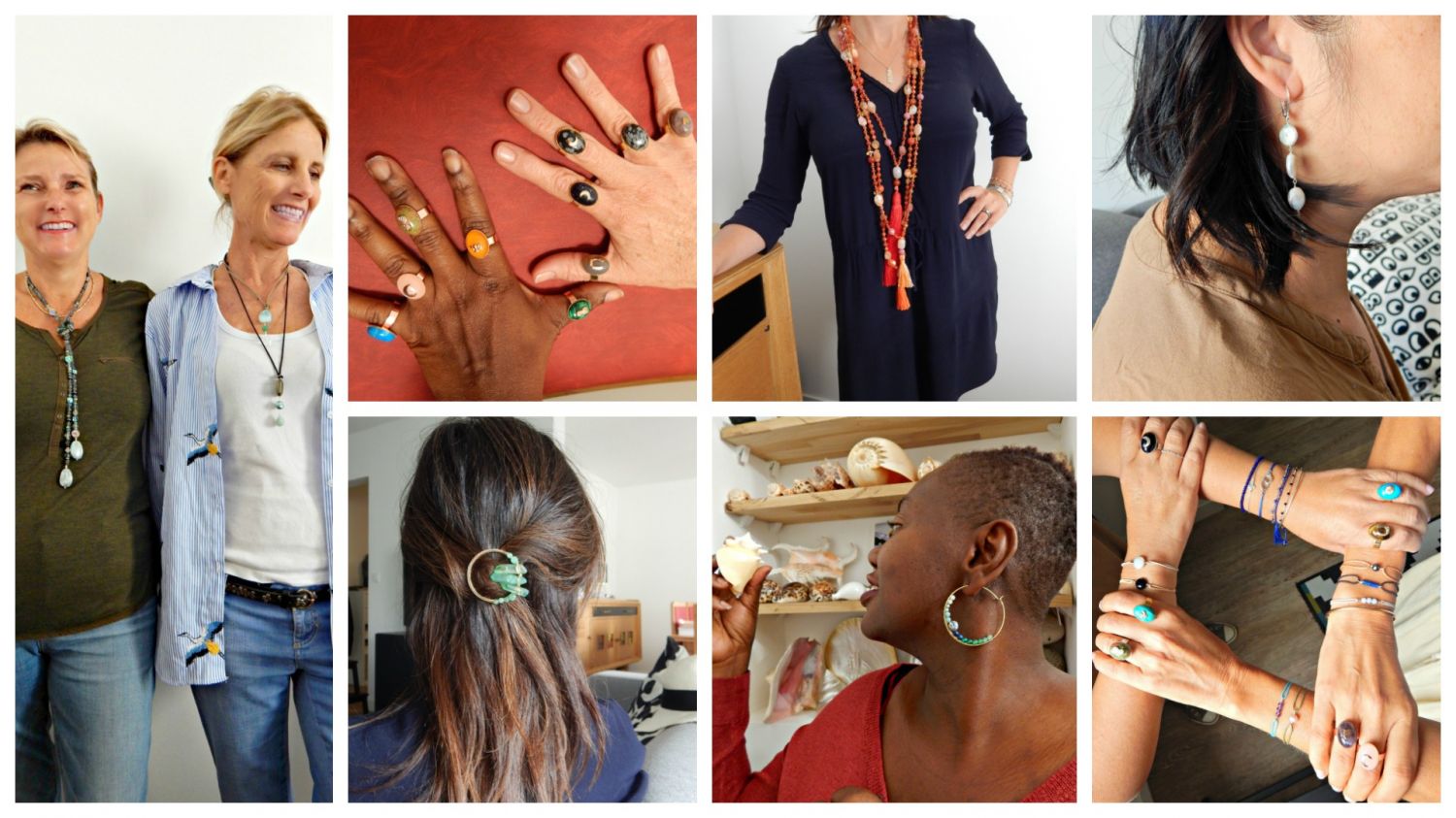 Bijoux  esprit bohème chic - Enfilage -Réparation